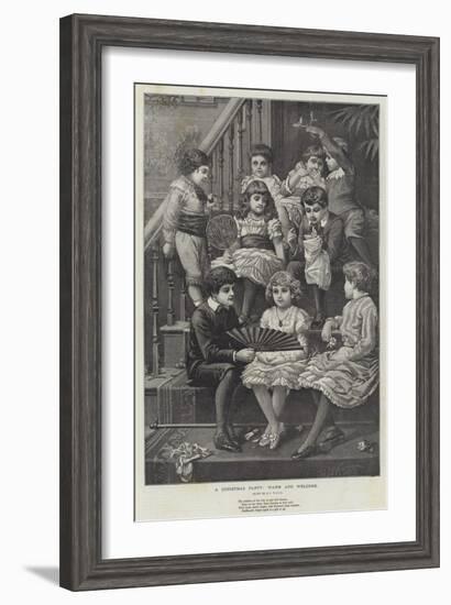 A Christmas Party, Warm and Welcome-null-Framed Giclee Print