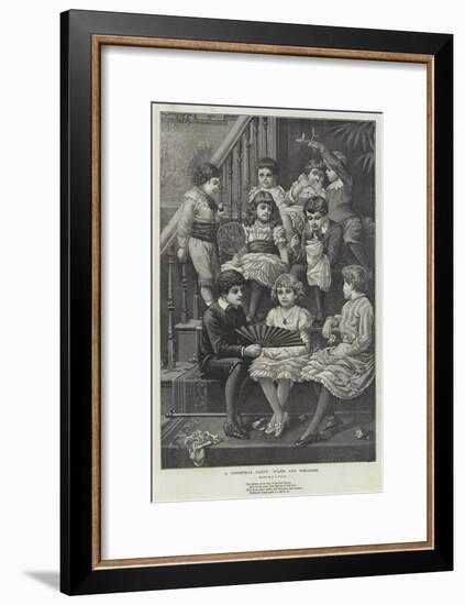 A Christmas Party, Warm and Welcome-null-Framed Giclee Print