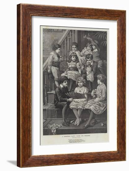 A Christmas Party, Warm and Welcome-null-Framed Giclee Print