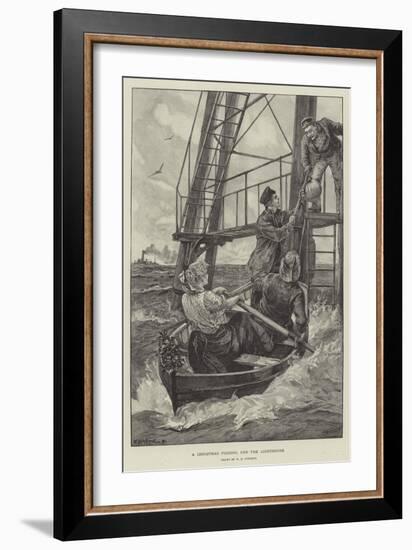 A Christmas Pudding for the Lighthouse-William Heysham Overend-Framed Giclee Print