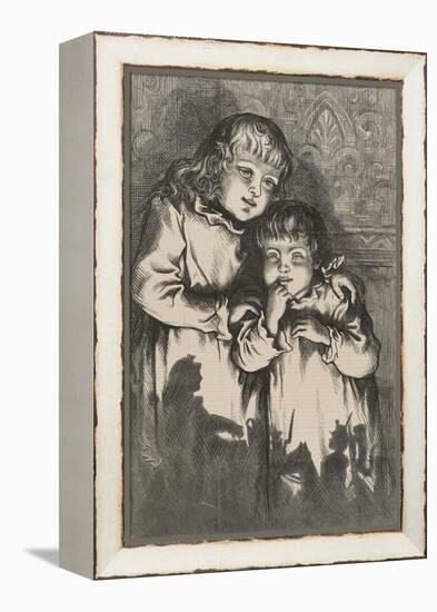 A Christmas Sketch - Five O'clock in the Morning, January 5, 1878 (Wood Engraving)-Thomas Nast-Framed Premier Image Canvas