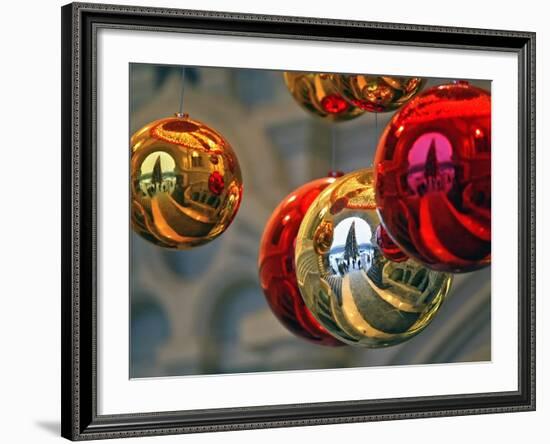 A Christmas Tree in Red Square in Moscow-null-Framed Photographic Print