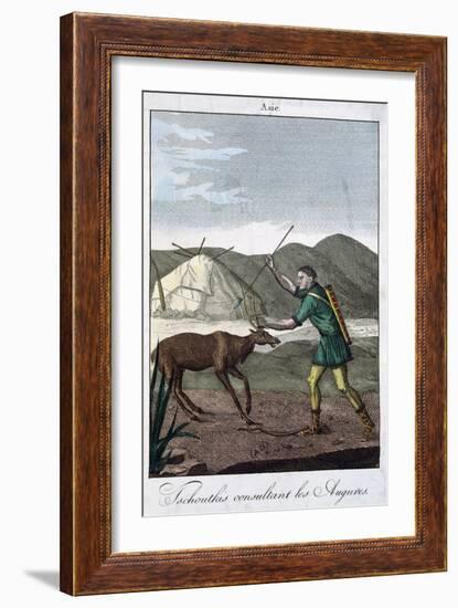A Chukchi Shaman Consulting the Oracle, 1811-null-Framed Giclee Print