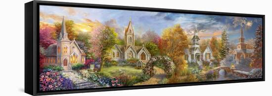 A Church for all Seasons-Nicky Boehme-Framed Premier Image Canvas