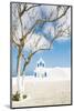 A Church in Oia, Santorini, Greece-Nadia Isakova-Mounted Photographic Print