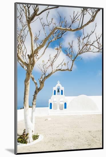 A Church in Oia, Santorini, Greece-Nadia Isakova-Mounted Photographic Print