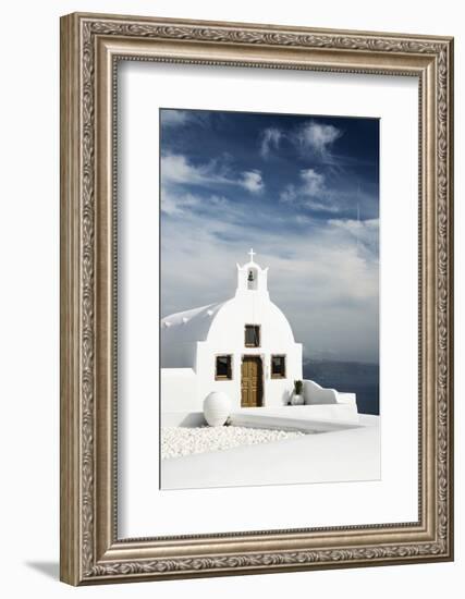 A Church in Oia, Santorini (Thira), Greece-Nadia Isakova-Framed Photographic Print