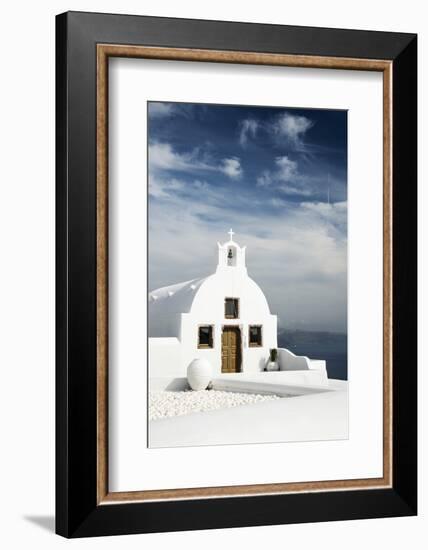 A Church in Oia, Santorini (Thira), Greece-Nadia Isakova-Framed Photographic Print