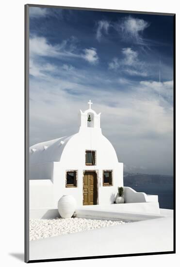 A Church in Oia, Santorini (Thira), Greece-Nadia Isakova-Mounted Photographic Print