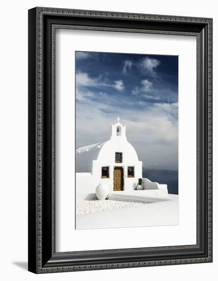 A Church in Oia, Santorini (Thira), Greece-Nadia Isakova-Framed Photographic Print