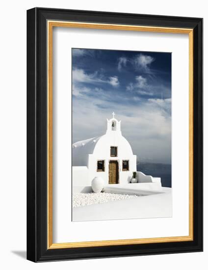 A Church in Oia, Santorini (Thira), Greece-Nadia Isakova-Framed Photographic Print