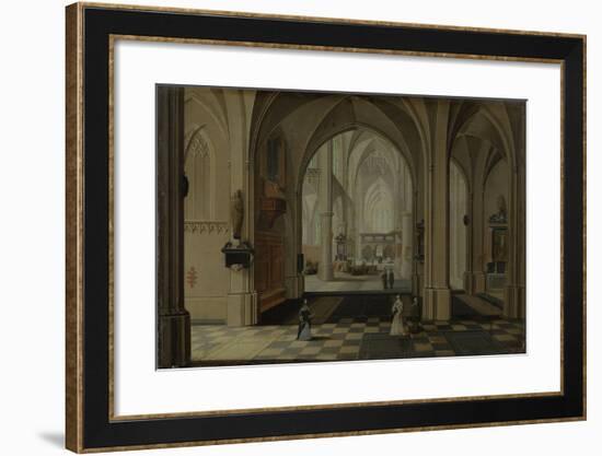 A Church Interior-Pieter Neefs II-Framed Art Print