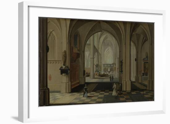 A Church Interior-Pieter Neefs II-Framed Art Print