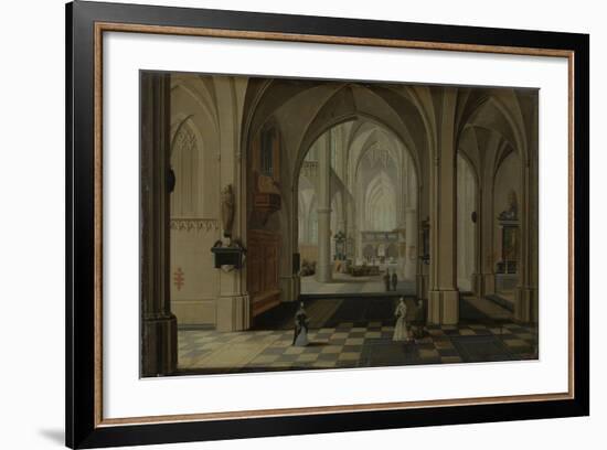 A Church Interior-Pieter Neefs II-Framed Art Print