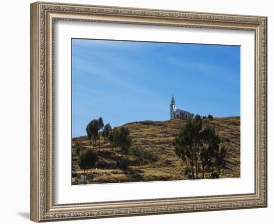 A Church Near Lake Titicaca-Alex Saberi-Framed Photographic Print