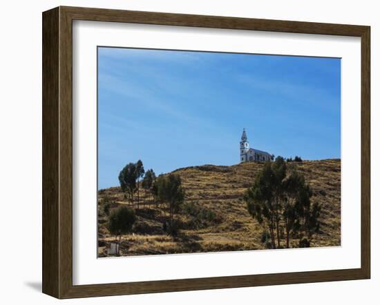 A Church Near Lake Titicaca-Alex Saberi-Framed Photographic Print