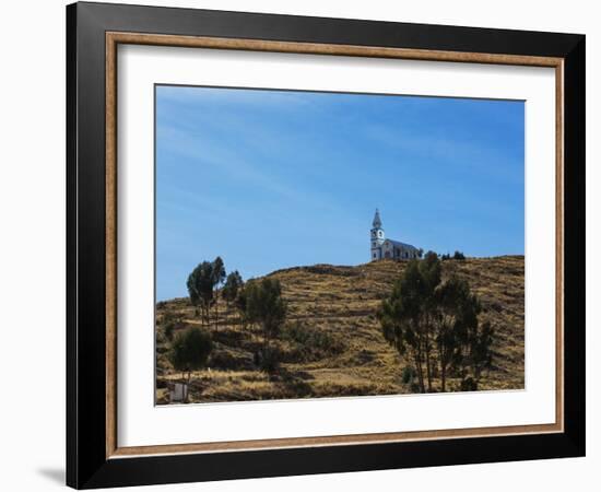 A Church Near Lake Titicaca-Alex Saberi-Framed Photographic Print