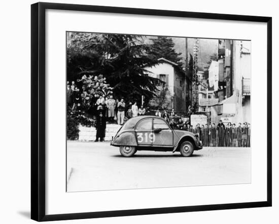 A Citroën 2CV in the Monte Carlo Rally, 1954-null-Framed Photographic Print