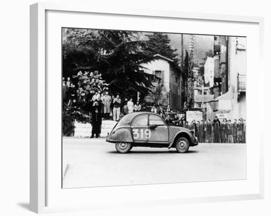 A Citroën 2CV in the Monte Carlo Rally, 1954-null-Framed Photographic Print