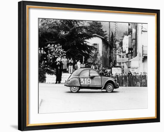 A Citroën 2CV in the Monte Carlo Rally, 1954-null-Framed Photographic Print