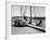 A Citroën 2CV on the Quay at a Harbour, C1957-null-Framed Photographic Print