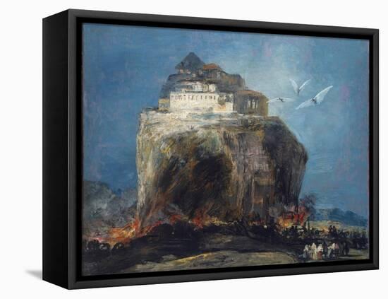 A City on a Rock, 1850-75-Francisco de Goya-Framed Premier Image Canvas