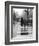 A City Street on a Rainy Day : the Location Is Manchester-Henry Grant-Framed Photographic Print