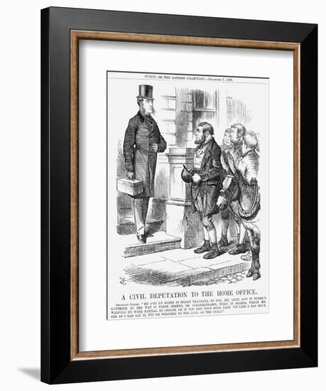 A Civil Deputation to the Home Office, 1867-John Tenniel-Framed Giclee Print