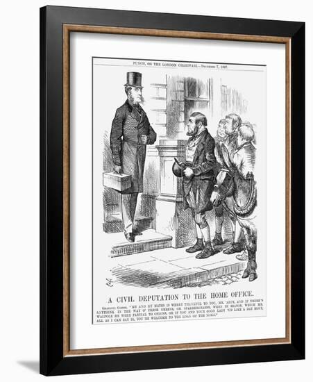 A Civil Deputation to the Home Office, 1867-John Tenniel-Framed Giclee Print