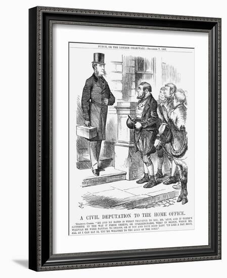 A Civil Deputation to the Home Office, 1867-John Tenniel-Framed Giclee Print