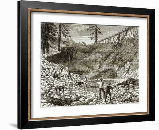 A 'Claim' in California-English-Framed Giclee Print
