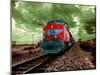 A Classic Vintage Cargo Train in America-Salvatore Elia-Mounted Photographic Print