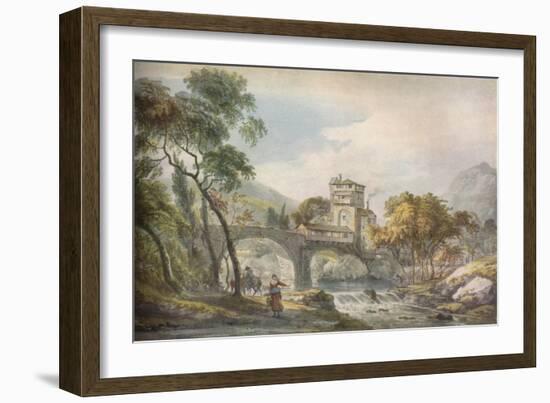 'A Classical Landscape', c18th century-Paul Sandby-Framed Giclee Print