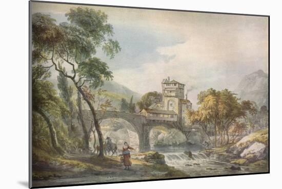 'A Classical Landscape', c18th century-Paul Sandby-Mounted Giclee Print