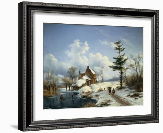 A Clear Winter's Day-Cornelius Lieste-Framed Giclee Print