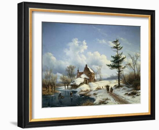 A Clear Winter's Day-Cornelius Lieste-Framed Giclee Print