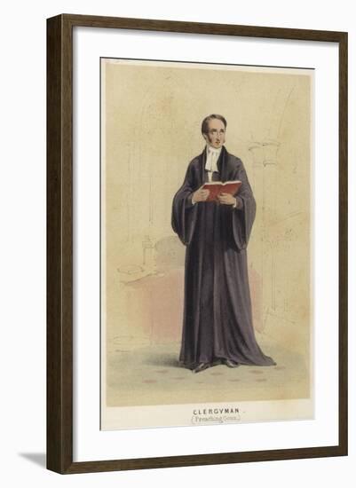 A Cleryman Wearing a Preaching Gown-null-Framed Giclee Print