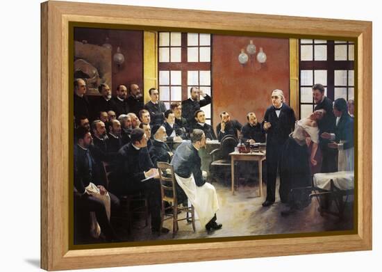 A Clinical Lesson with Doctor Charcot at the Salpetriere, 1887-Pierre Andre Brouillet-Framed Premier Image Canvas