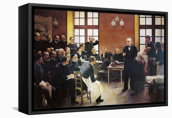 A Clinical Lesson with Doctor Charcot at the Salpetriere, 1887-Pierre Andre Brouillet-Framed Premier Image Canvas