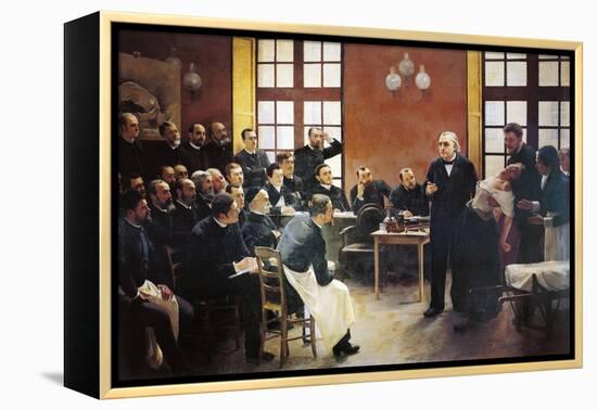 A Clinical Lesson with Doctor Charcot at the Salpetriere, 1887-Pierre Andre Brouillet-Framed Premier Image Canvas