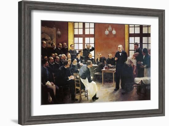 A Clinical Lesson with Doctor Charcot at the Salpetriere, 1887-Pierre Andre Brouillet-Framed Giclee Print