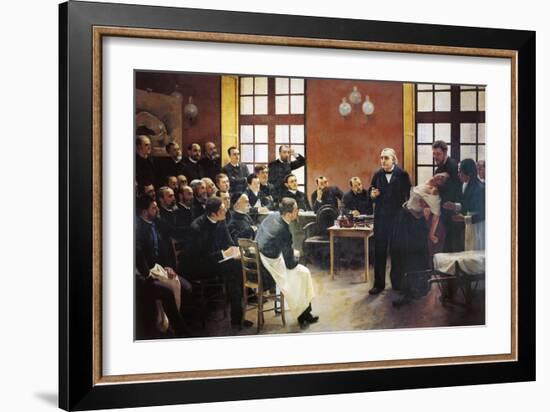 A Clinical Lesson with Doctor Charcot at the Salpetriere, 1887-Pierre Andre Brouillet-Framed Giclee Print