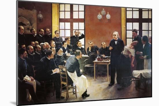 A Clinical Lesson with Doctor Charcot at the Salpetriere, 1887-Pierre Andre Brouillet-Mounted Giclee Print