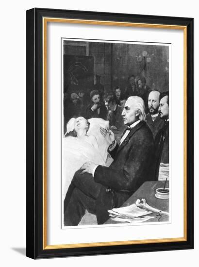 A Clinical Lesson with Doctor Jean Martin Charcot at the Salpetriere-null-Framed Giclee Print