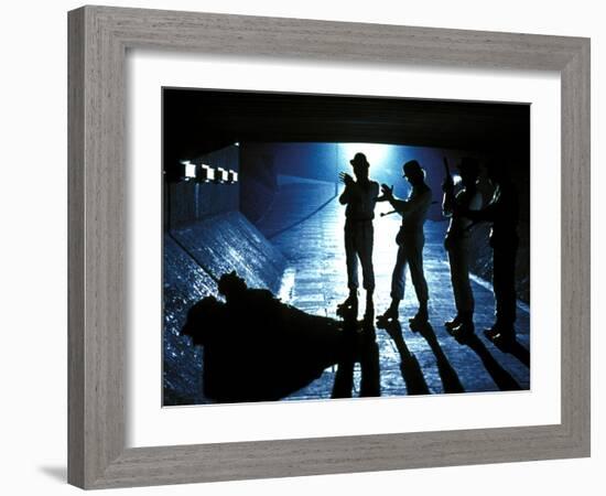 A Clockwork Orange, Malcolm McDowell, 1971-null-Framed Photo