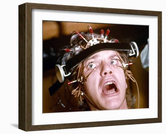 A Clockwork Orange, Malcolm McDowell, 1971-null-Framed Photo