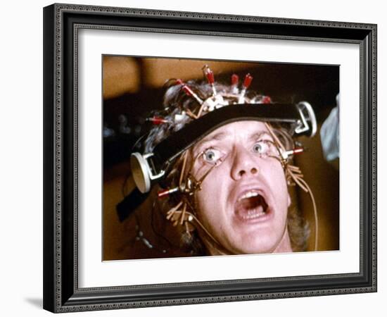 A Clockwork Orange, Malcolm McDowell, 1971-null-Framed Photo