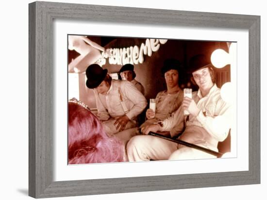 A Clockwork Orange, Warren Clarke, James Marcus, Malcolm Mcdowell, 1971-null-Framed Premium Photographic Print