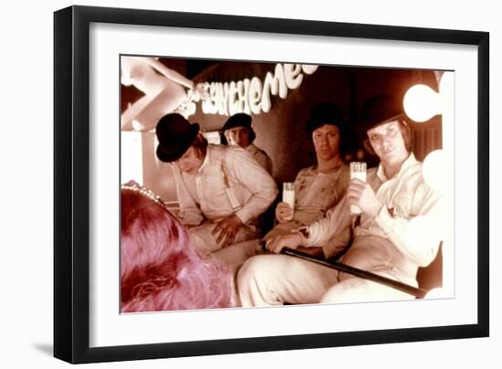 A Clockwork Orange, Warren Clarke, James Marcus, Malcolm Mcdowell, 1971-null-Framed Premium Photographic Print