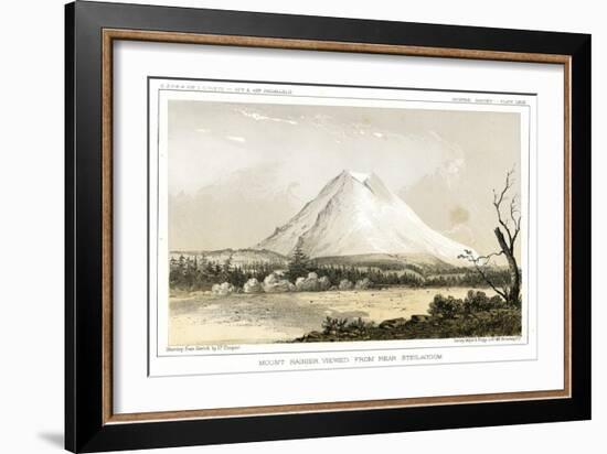 A Close View of Mount Rainier from Near Steilacoom, Washington-Thomas H. Ford-Framed Giclee Print